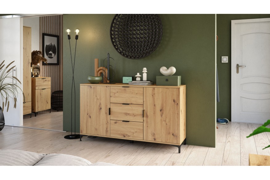 Comò LANA K-50S Rovere Artisan - MOBILE CON CASSETTO