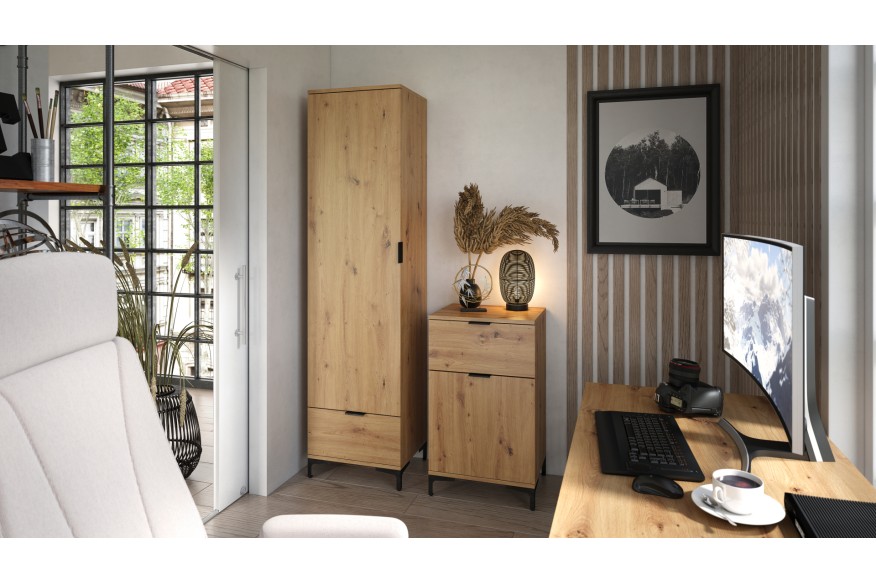 Comò LANA K-50S Rovere Artisan - MOBILE CON CASSETTO