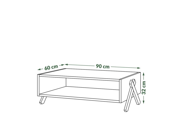 Set di mobili VIK Bianco Opaco - MOBILE PORTA TV + TAVOLINO +