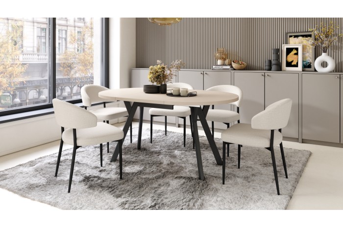 ALMO Beige/gambe nere - TAVOLO...